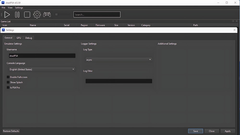PS4 Emulator