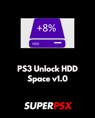PS3 Unlock HDD Space